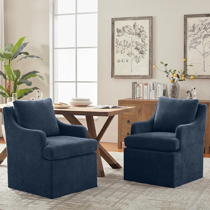 VKNOW Upholstered Dining Chairs Set of 2, Modern Kitchen Chairs Dinner Chairs by VKNOW