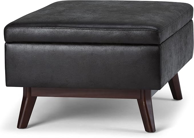 SIMPLIHOME Owen Coffee Table Storage Ottoman - Image 9