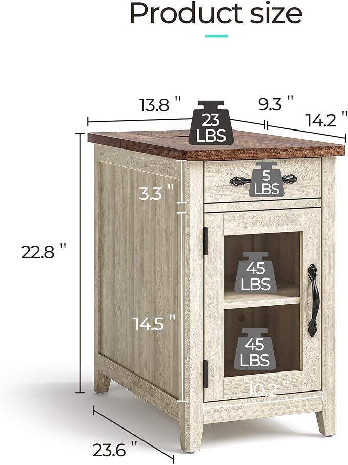 LINSY HOME End Table Set of 2 - Image 3