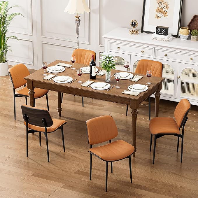 YaFiti Dining Chairs Set of 6, Mid Century Modern Dining Room and Kitchen Chairs by YaFiti