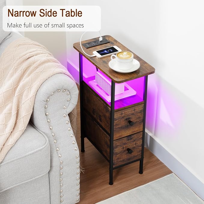 LOAKEKEL Narrow Nightstand - Image 4