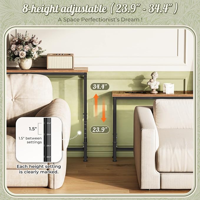 Huuger 110.2 Inch Sofa Table - Image 4