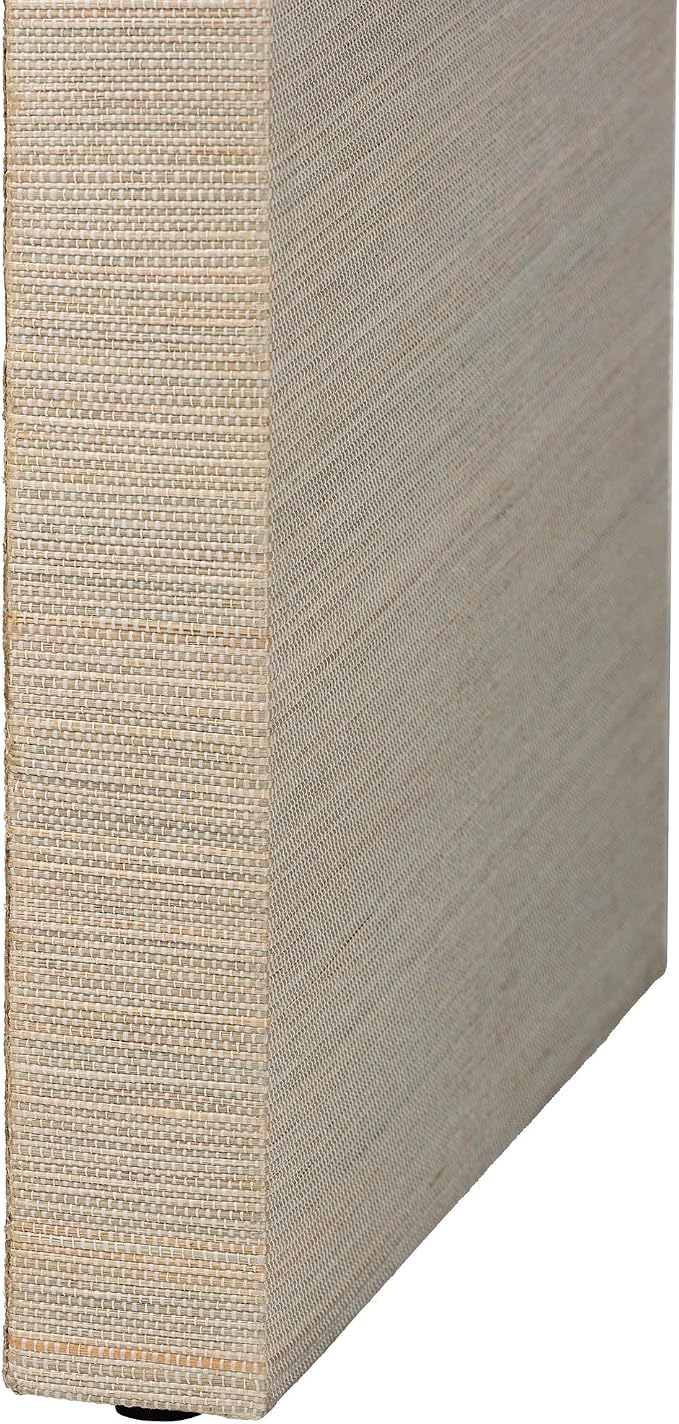 bali & pari Cielo Bohemian Woven Natural Grasscloth 3-Drawer Console Table - Image 9