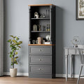 Bookshelf with Drawers, Floor Standing Display Storage Cabinet by JMHDYG