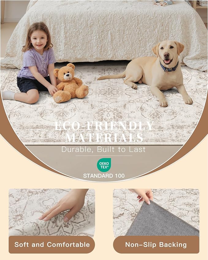 Madane Runner Rug 2x8 for Hallway, Kitchen Non-Slip Runner Rug - Image 5