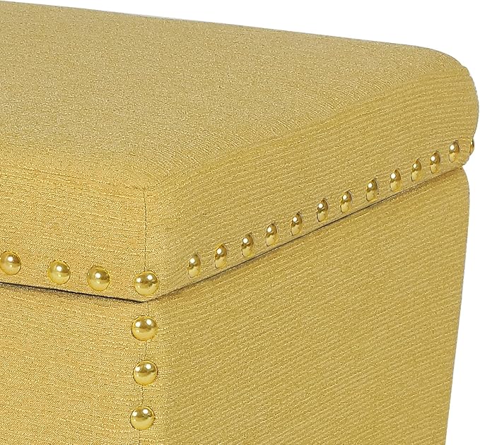 Adeco Square Storage Ottoman - Image 6