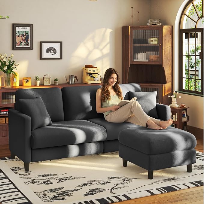 Welzona 83" Couches for Living Room, Teddy Sofa Couch by WelzonaDirect