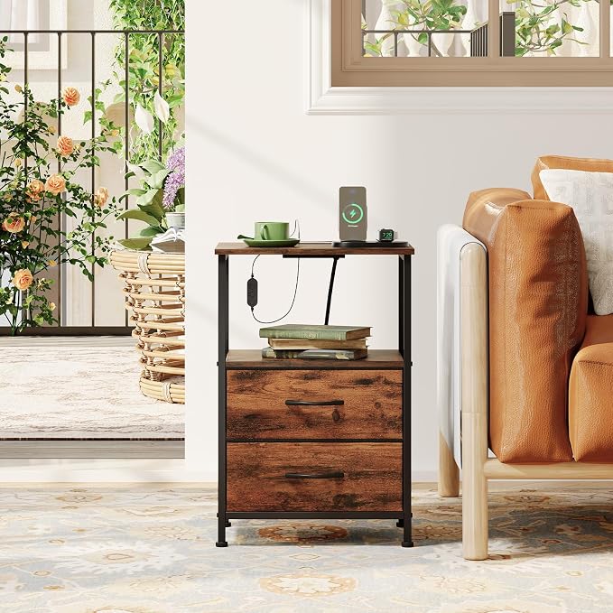 Somdot Nightstands Set of 2, End Tables - Image 7