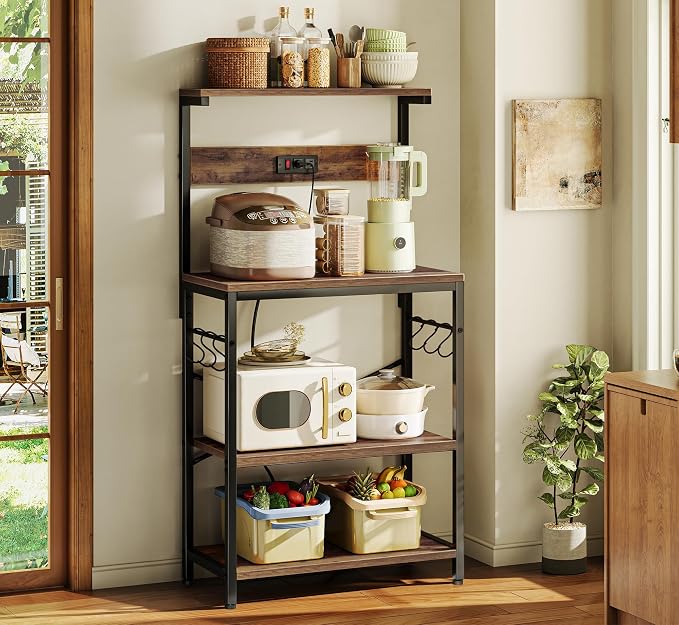 SUPERJARE Kitchen Bakers Rack - Image 2