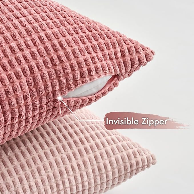 MIULEE Aesthetic Pink Spring Decorative Pillow Covers 18x18 Inch Set of 4 - Image 5