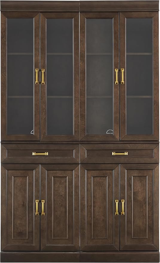 Crosley Furniture Stanton 2-Piece Glass Door Kitchen Storage Pantry Cabinet - Image 4