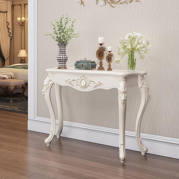 Vintage Entryway Table, Antique Wood Console Table by Unknown
