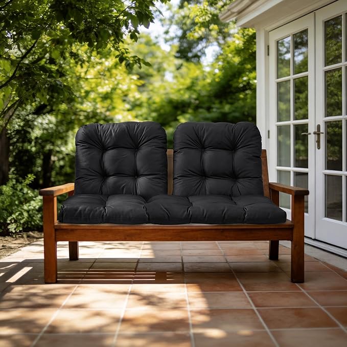Wicker Chair Cushions of 3 Pieces, Waterproof Cushions - Image 8