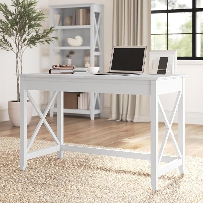 Bush Home Key West 48W Writing Desk in Pure White Oak - Image 2