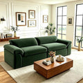 Vesgantti 118" Modular Sectional Couch, Comfy Corduroy Upholstered Cloud Couches by Vesgantti