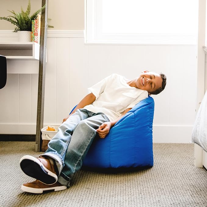 Big Joe Milano Beanbag Chair Kid's Sapphire Smartmax - Image 5