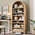 IFGET 71" Tall Arched Bookshelf, 7 Tiers Arch Bookcase by IFGETEnrichYourLivingSpace