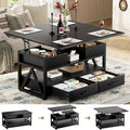 Memobarco 40" Lift Top Coffee Table, 4 in 1 Multi-Function Lift Coffee Tables by MEMOBARCO