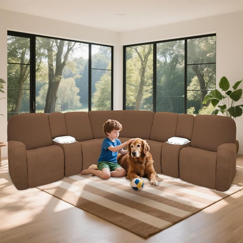 100% Waterproof Sectional Recliner Couch Covers - Image 2