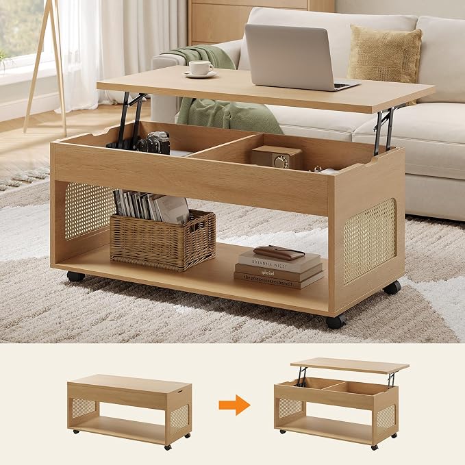 Sikaic Lift Top Coffee Table - Image 3