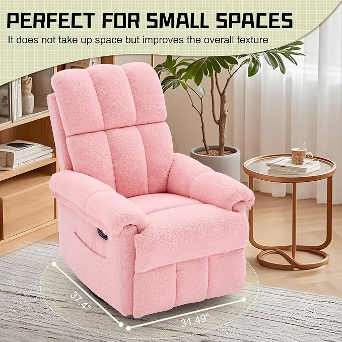 Korser Recliner Chair, Swivel Rocker Recliner Chair - Image 8