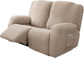 Genina Recliner Loveseat Covers, Stretch Reclining Sofa Covers, 2 Seater Couch by Genina