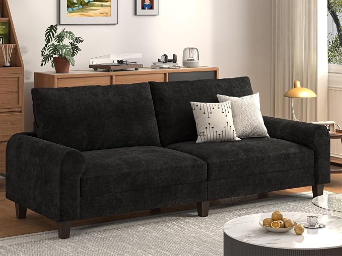 EASE MOOSE 70.6" Modern Deep Seat Loveseat Couch, Soft Chenille Sofa by EASEMOOSE