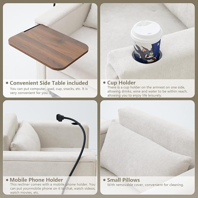 LEVNARY 3-in-1 Convertible Chair Pull Out Bed, Single Sofa Chair Sleeper - Image 5