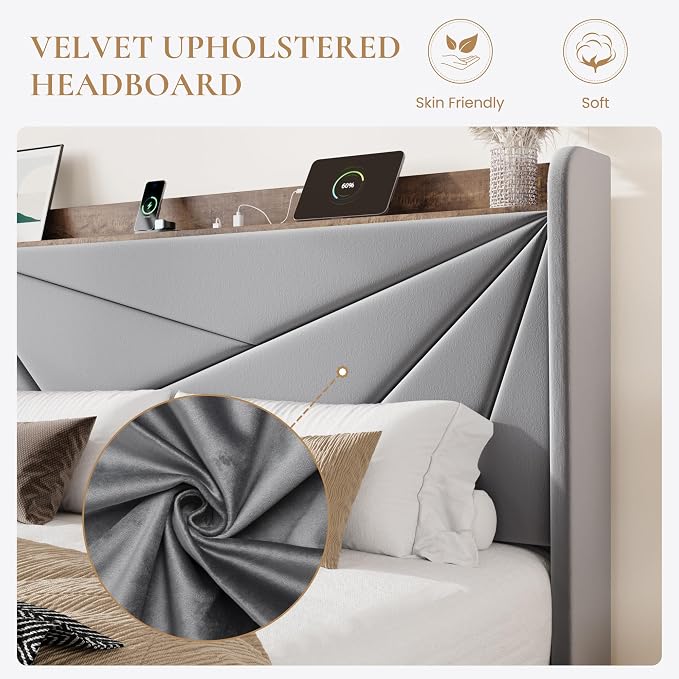 SHA CERLIN King Size Bed Frame - Image 5