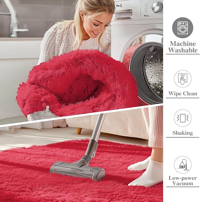 OLANLY 8x10 Machine Washable Large Area Rugs - Image 2