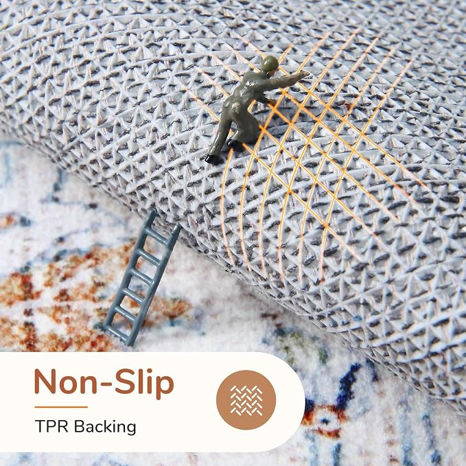 OPPODREAM Soft Neutral Area Rugs 3x5, Washable Rugs - Image 3