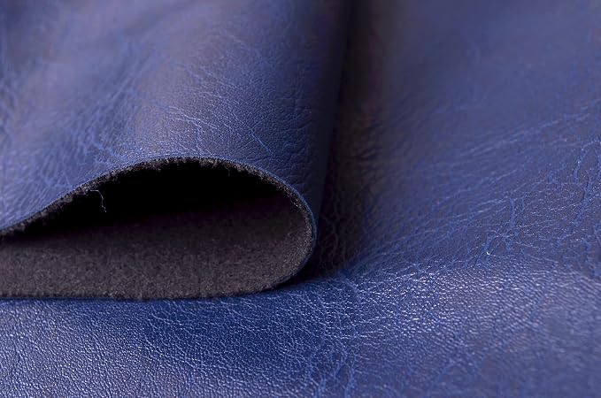Wento Thick 2 Yard Faux Leather Fabric Soft Skin Grain PU Leather - Image 3