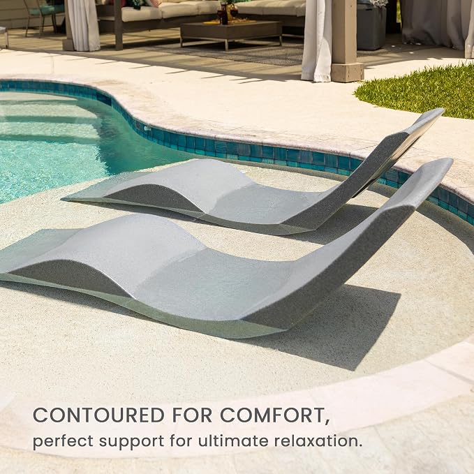 Aqua Outdoors - in-Pool Chaise Lounger - Inside Pool & Sun Shelf Lounge Chair - - Image 6