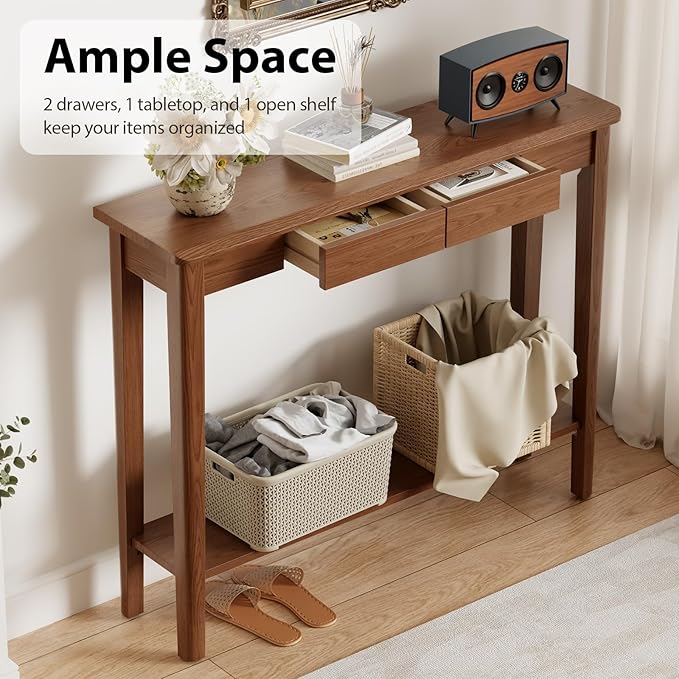 AQIMUELE Wood Console Table - Image 4