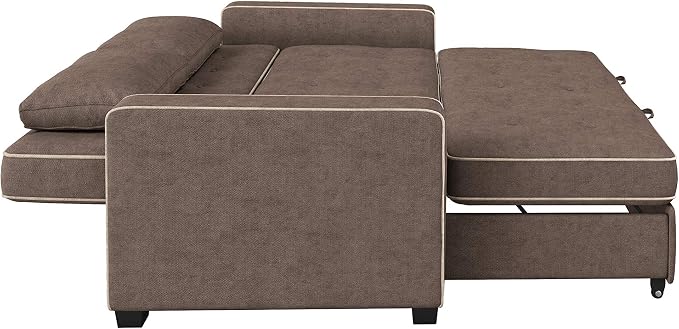 Serta Ainsley 72.6" Convertible Sleeper Sofa, Queen Size, Dreamcoil Comfort - Image 12