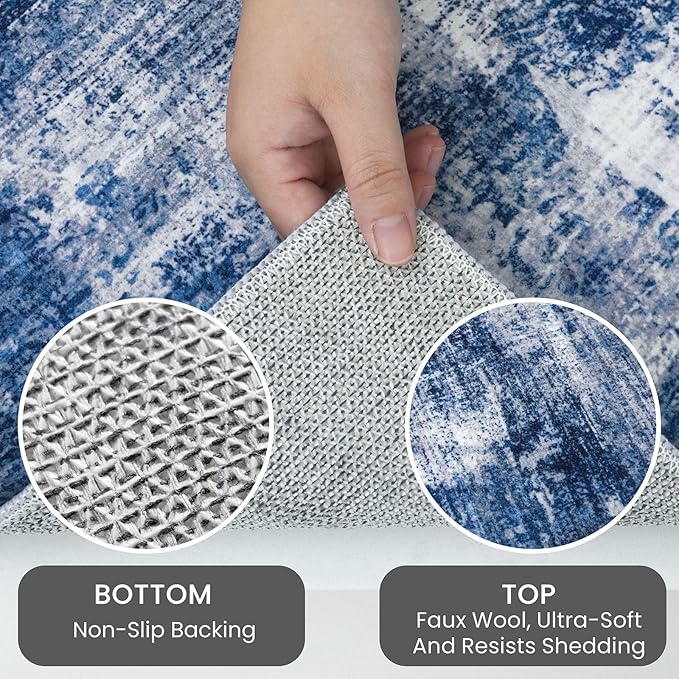 IOHOUZE Abstract Runner Rug 3x10 Ft Washable Runners - Image 4