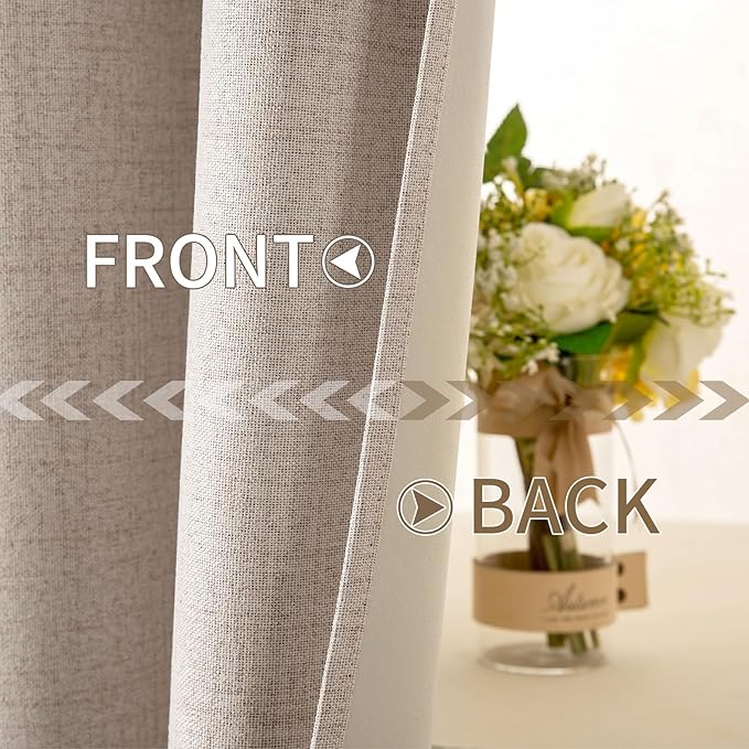 MIULEE 100% Blackout Textured Curtains - Image 6