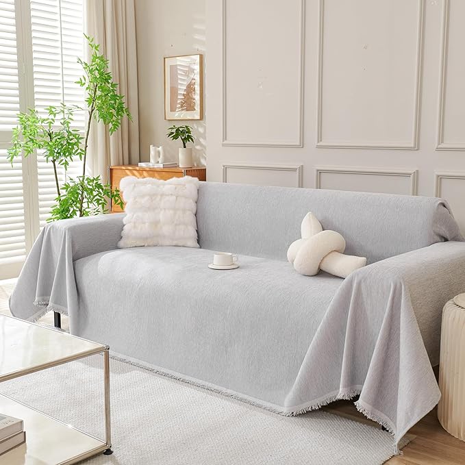 DREAMINGO Sofa Covers Washable Thick Chenille Couch Cover by DREAMINGO