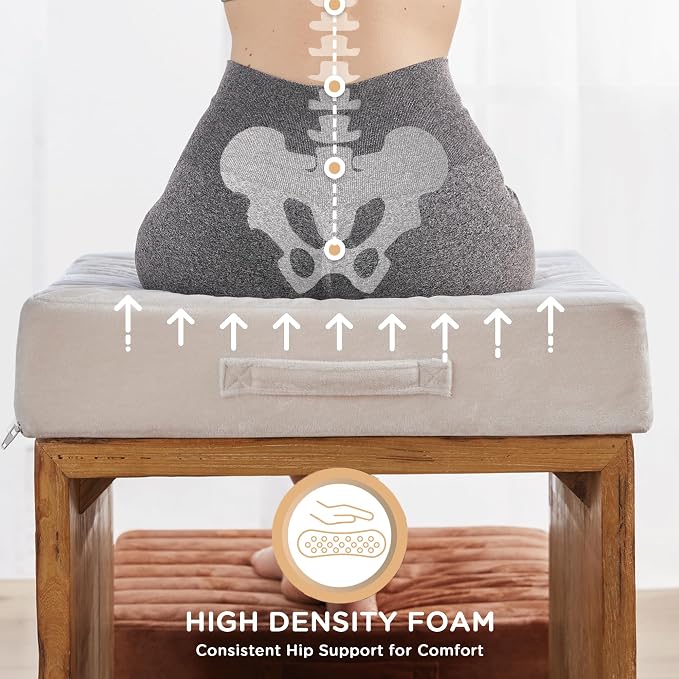 Codi High Density Foam Floor Pillow 2 Sets, Large Meditation Cushions Seating - Image 5