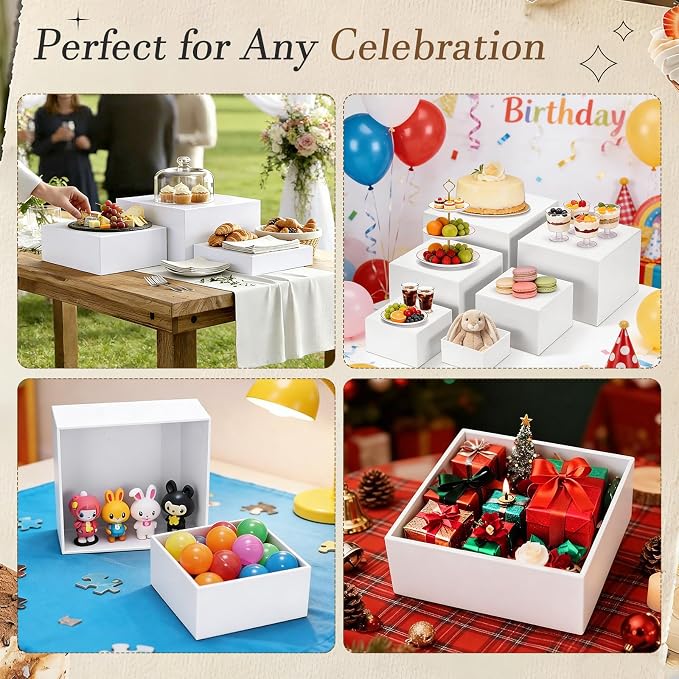 6 Pcs Buffet Risers, Display Stand Shelf - Image 7