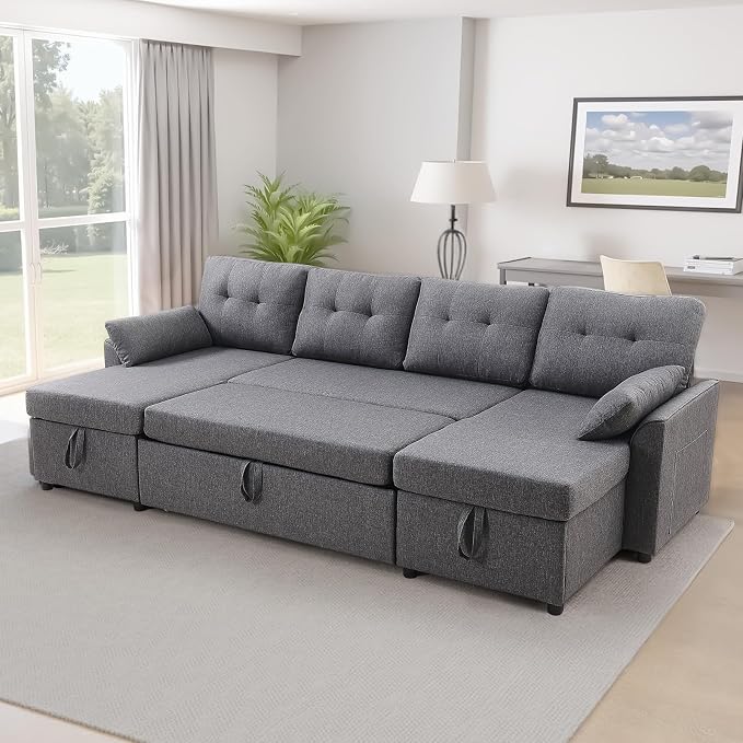 VEVOR U Shaped Sofa Bed, Convertible Sofa Bed by VEVOR