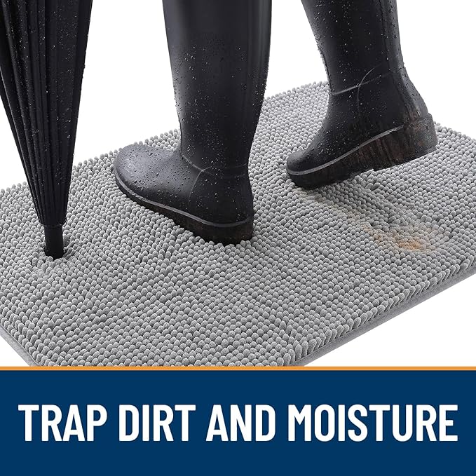 OLANLY Dog Door Mat for Muddy Paws 70x35, Absorbs Moisture and Dirt, Absorbent - Image 2