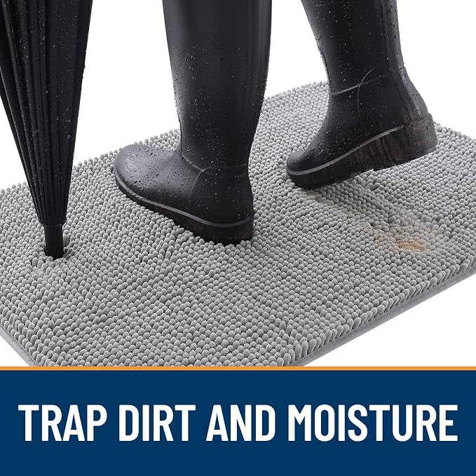 OLANLY Dog Door Mat for Muddy Paws 40x32, Absorbs Moisture and Dirt, Absorbent - Image 2