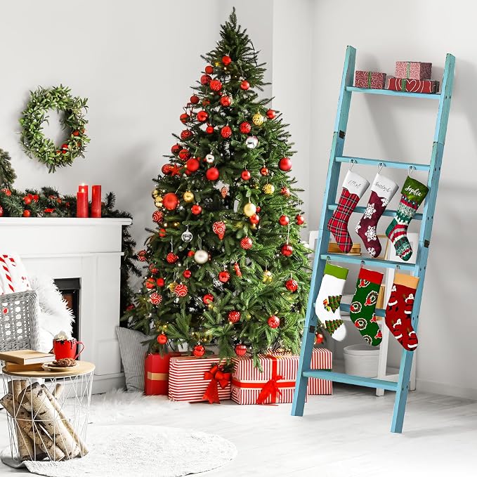 Honest Blanket Ladders for The Living Room, 6-Tier Blanket Holder, Wall-Leaning - Image 8