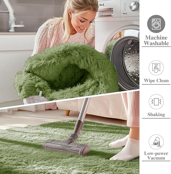 OLANLY 9x12 Machine Washable Large Area Rugs - Image 2