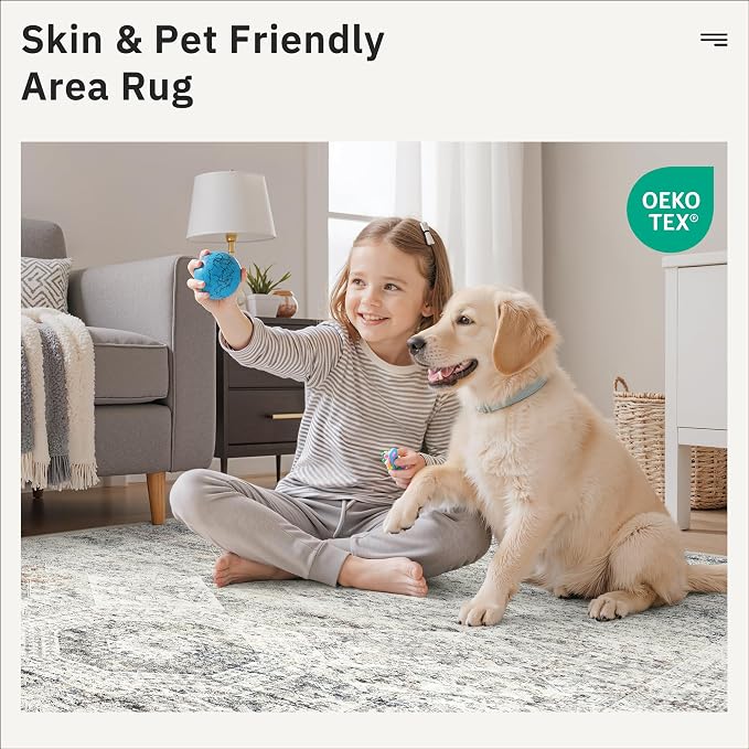 Washable Area Rug 8x10, Large Soft Rugs - Image 8