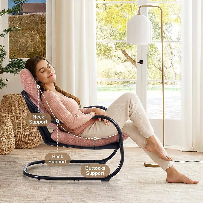 Peace nest Modern Accent Chair, Soft Upholstered Armchair - Image 5