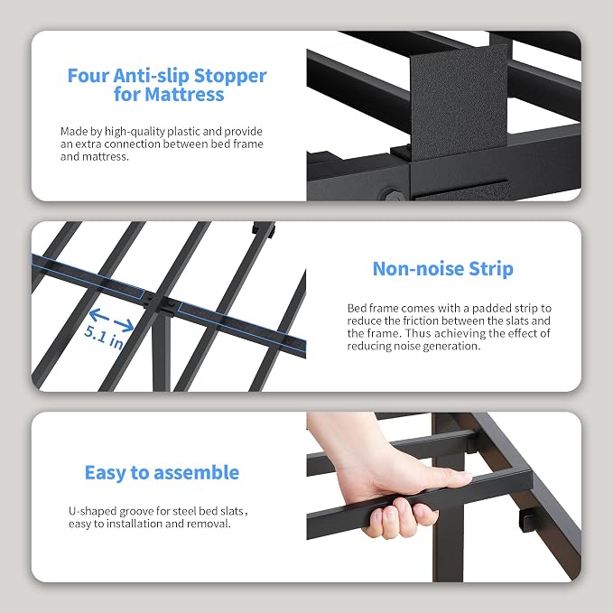 ROIL 12 inch Twin XL Bed Frames - Image 4