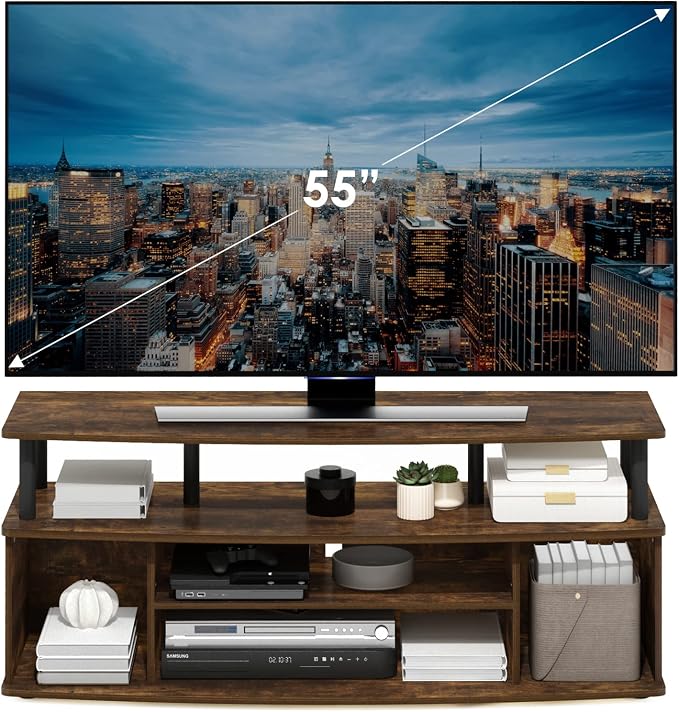 Furinno Jaya Large Entertainment Center Stand Unit/TV - Image 4