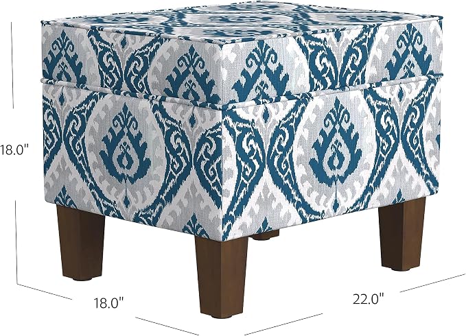 Homepop Home Decor |K7646-A877| Upholstered Modern Rectangular Storage Ottoman - Image 3
